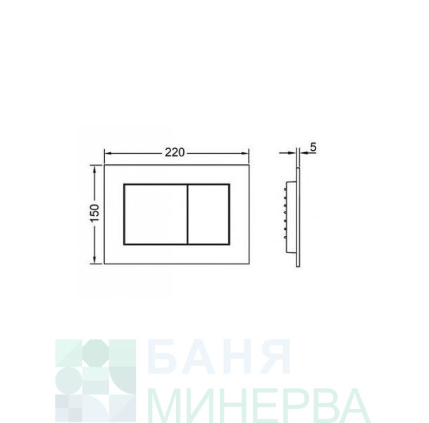 Tece Now с черен бутон и Quadro Rimless 49 см Черен мат Промо Пакет Структура с тоалетна чиния - Image 4