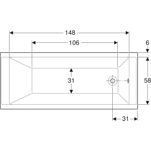 GEBERIT SUPERO Вана 170-70 с крака 554.102.01.1