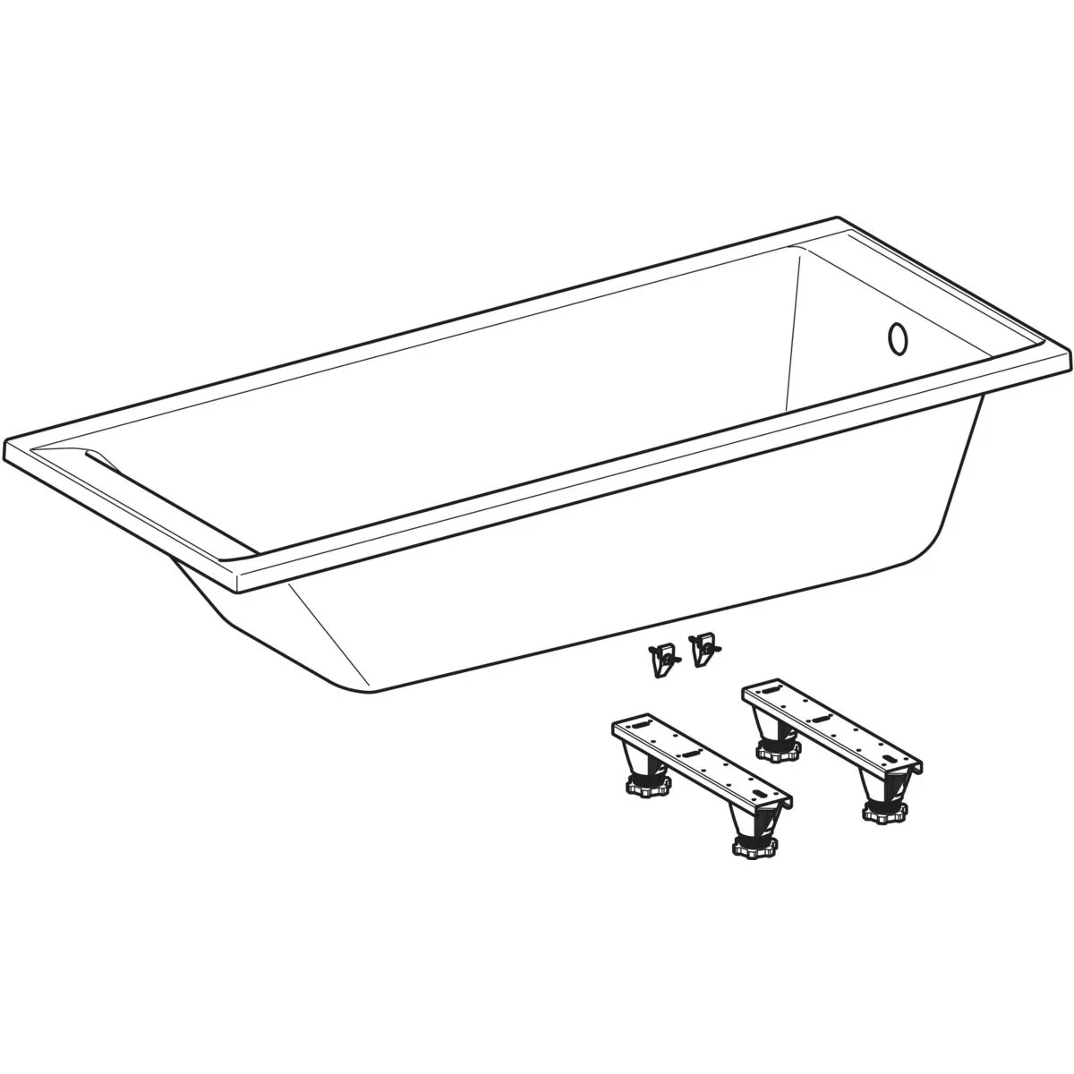 GEBERIT SUPERO Вана 170-70 с крака 554.102.01.1 - Image 4