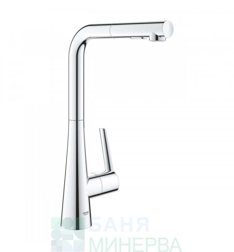 GROHE 32553002 ZEDRA Кухненски смесител с изтеглящ се душ - Image 4