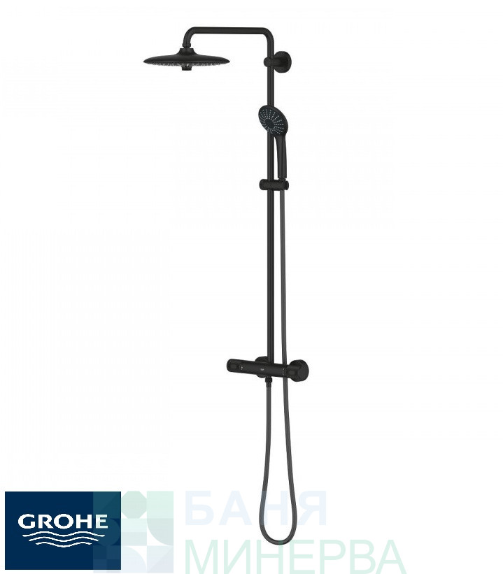 GROHE 27615KF2 EUPHORIA SYSTEM 260 Душ колона с термостатен смесител черен мат - Image 3