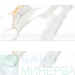 Luxury Carrara Satin Matt Стъпало 30/120+Чело 17/120 Гранитогрес