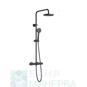 ROCA VICTORIA-T A5A9F18NB0 Tермостатна душ колона с душ пита ф20 BLACK MATT