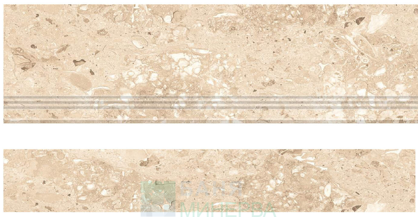 Stone Cut Beige Rustic Matt Стъпало 30/120+Чело 17/120