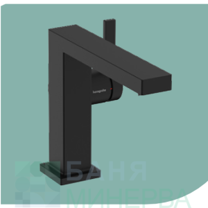 HANSGROHE 73020670 TECTURIS Е 110 Fine CoolStart EcoSmart+Смесител за умивалник Черен мат