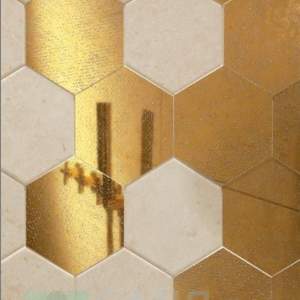 Bihara Gold Hexa Decor 11-12.5 плочка фаянс