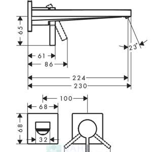 HANSGROHE 73051700 TECTURIS E 110 EcoSmart+ смесител за умивалник бял мат