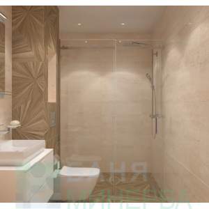 Travertino Beige Glossy Rect 60-120 Гранитогрес