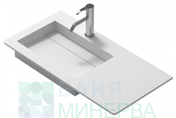 ICP 12038L / 38130 Мебел за баня PVC с Умивалник Istone - Image 4