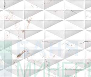 MARBLE VENATO 3388 Бял Фаянс Diamond 24.4/74.4 см