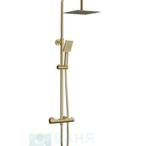AQG NITE 20NITC25NID09 Brush Gold Душ Система с термостат Злато мат