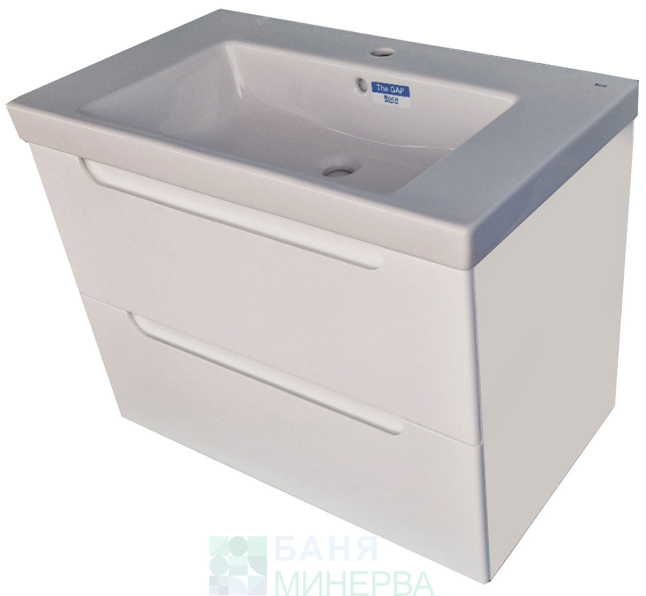 ATRIA 80 см Шкаф за баня с 2 бр чекмеджета с мивка THE GAP ROCA - Image 4