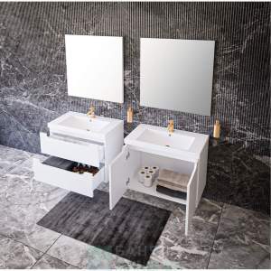 ATRIA 80 см Шкаф за баня с 2 бр чекмеджета с мивка THE GAP ROCA