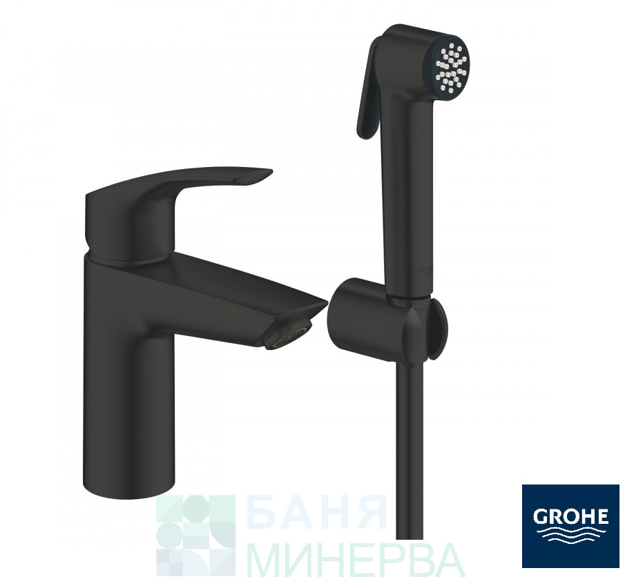 GROHE 231242433 Eurosmart Higienica Черен Смесител за умивамник с хигиенен душ - Image 3
