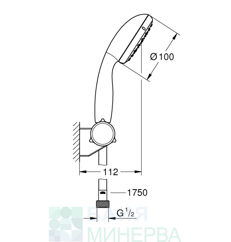 GROHE 2760110E Tempesta Душ Гарнитура с 2 струи - Image 2