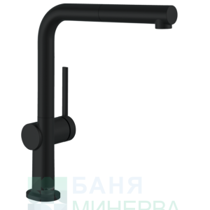 HANSGROHE 72808670 TALIS M54 Кухненски смесител с изтеглящ се чучур Черен Мат