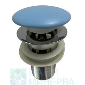 IC CC75OF BL CLICK CLACK Сифон за мивка с преливник Син мат