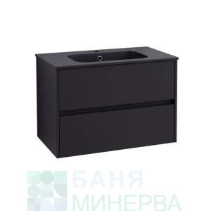 ICP 7955MB БЛЕЙК Мебели за баня PVC 80 см Черен мат