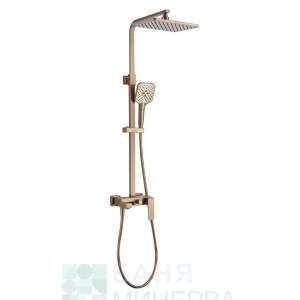 ICT 6891BRUSH ROSE GOLD Душ колона тръбно окачване