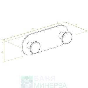 LAVEO ALM 812S MIRI Двойна закачалка за кърпи Розово Злато
