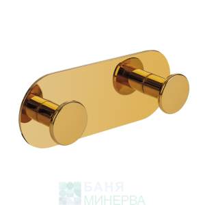 LAVEO ALM G12S MIRI Двойна закачалка за кърпи Злато