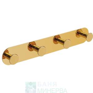 LAVEO ALM G14S MIRI Четворна закачалка за кърпи Злато Гланц