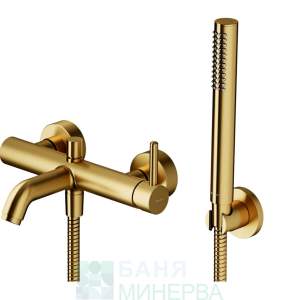 OMNIRES Y1231GLB Brushed gold Смесител Вана Душ Комплект Злато мат