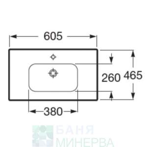 ROCA A851611806 Шкаф Lago Unik 60cm бял