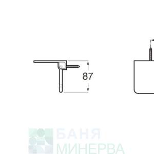 ROCA HOTELS 2.0 A817581B00 Поставка за тоалетна хартия с полица Бял мат