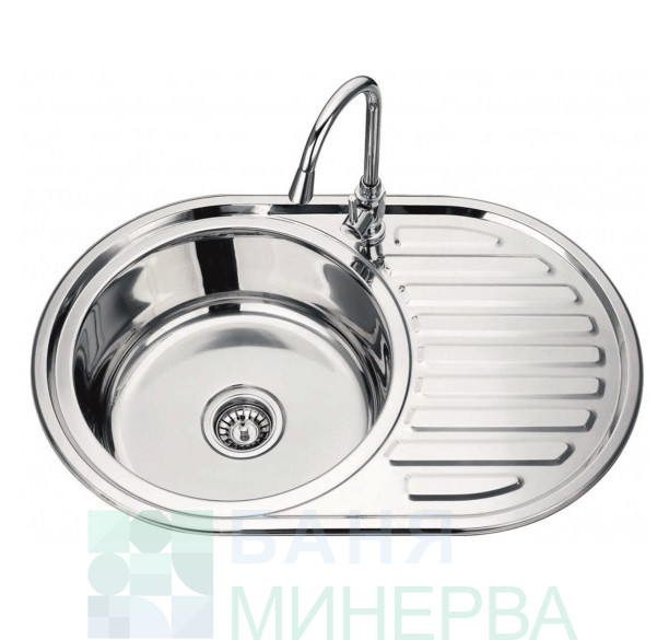 Кухненска мивка алпака ICK D7750PF десен плот