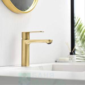 ICF 111320 BRUSH GOLD Смесител Тренто за умивалник Злато мат