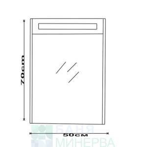 ICMC 4650-50 см LED Огледало шкаф