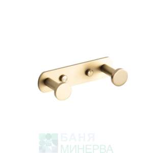 MT ECO Brush gold 6519 Двойна закачалка Злато мат