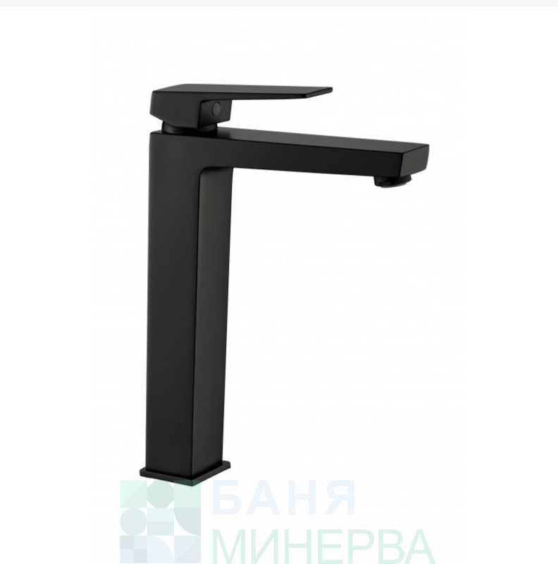 ICF 1418191B ЕЛИНОР MATT BLACK Месингов Смесител висок за купа Черен мат - Image 3