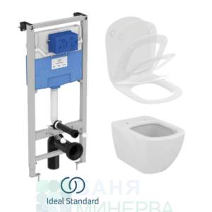 Ideal Standard T386801 ПРОМО WC комплект за вграждане TESI AquaBlade