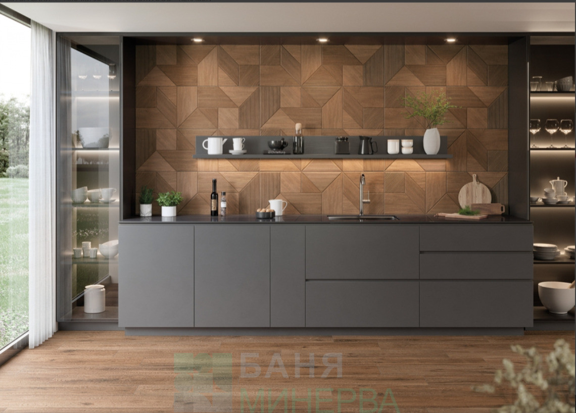 KERABEN NATURWOOD MOKA ART 40/120 Стенни плочки - Image 3