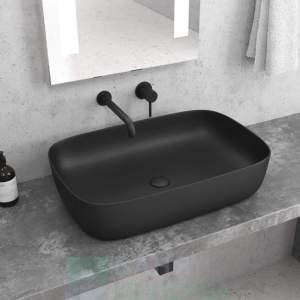 KARAG MILOS BLACK LT 2143-PMB Мивка купа Черен мат 60 см