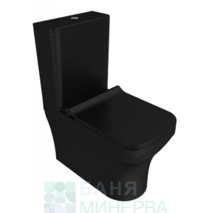 BOCCHI SCALA Rimless Моноблок Черен мат Slim капак