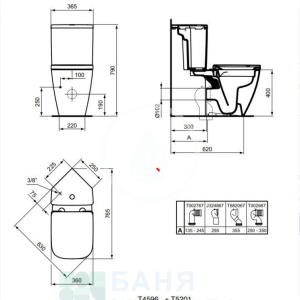 IDEAL STANDARD I.LIFE S RIMLES+ T459601+T520101+T473601 Ъглов Моноблок