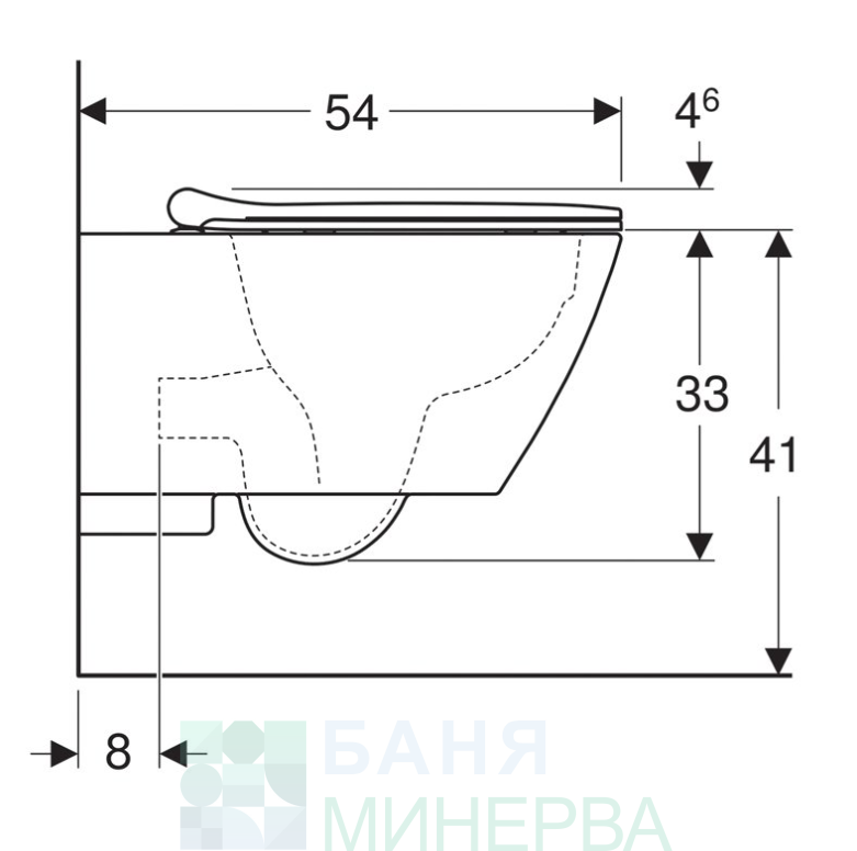 GEBERIT SIGMA С КЕРАМИКА SMYLE SQUARE Структура с тоалетна чиния и Хром бутон ПАКЕТ 2026 - Image 3