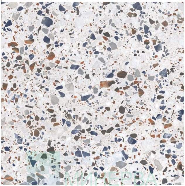 TERRAZZO VENETO BLUE Гранитогрес R 60-60 см Син 6542 - Image 3