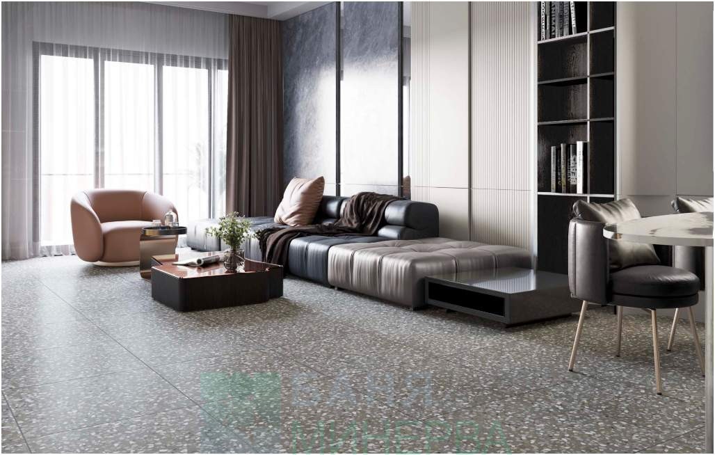 TERRAZZO VENETO GREY Гранитогрес R 60-60 см Сив 6541 - Image 5