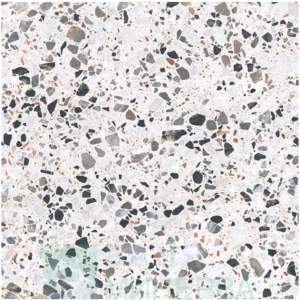 TERRAZZO VENETO WHITE Гранитогрес R 60-60 см Бял 6539