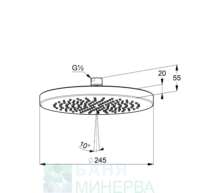 KLUDI BOZZ Golden Brush Slimboxx Душ система за вграждане матирано злато - Image 4