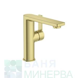 A5A405FVA0 Смесител за умивалник ROCA Targa със странична ръкохватка, brushed brass