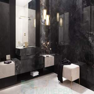 Aquamarine Black Pol 59.8-119.8 Гранитогрес TUBADZIN