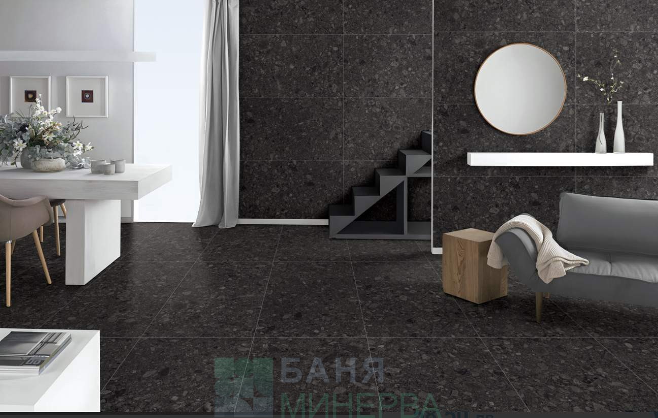 Ceppo di Gre Anthracite Matt Rect. Стъпало 30/120+Чело 17/120 - Image 2