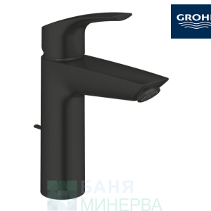 GROHE 233222433 Eurosmart Смесител за умивалник с изпразнител M-размер Черен мат