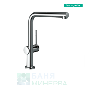 HANSGROHE 72808000 TALIS M54 Кухненски смесител с издърпващ се чучур хром