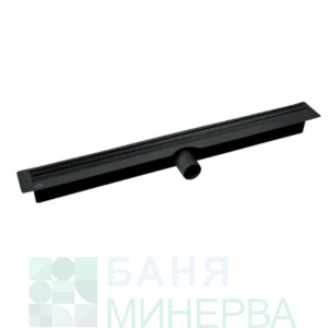 LAVEO SLIM BLACK Подов линеен сифон 50 см Черен мат COS 750D